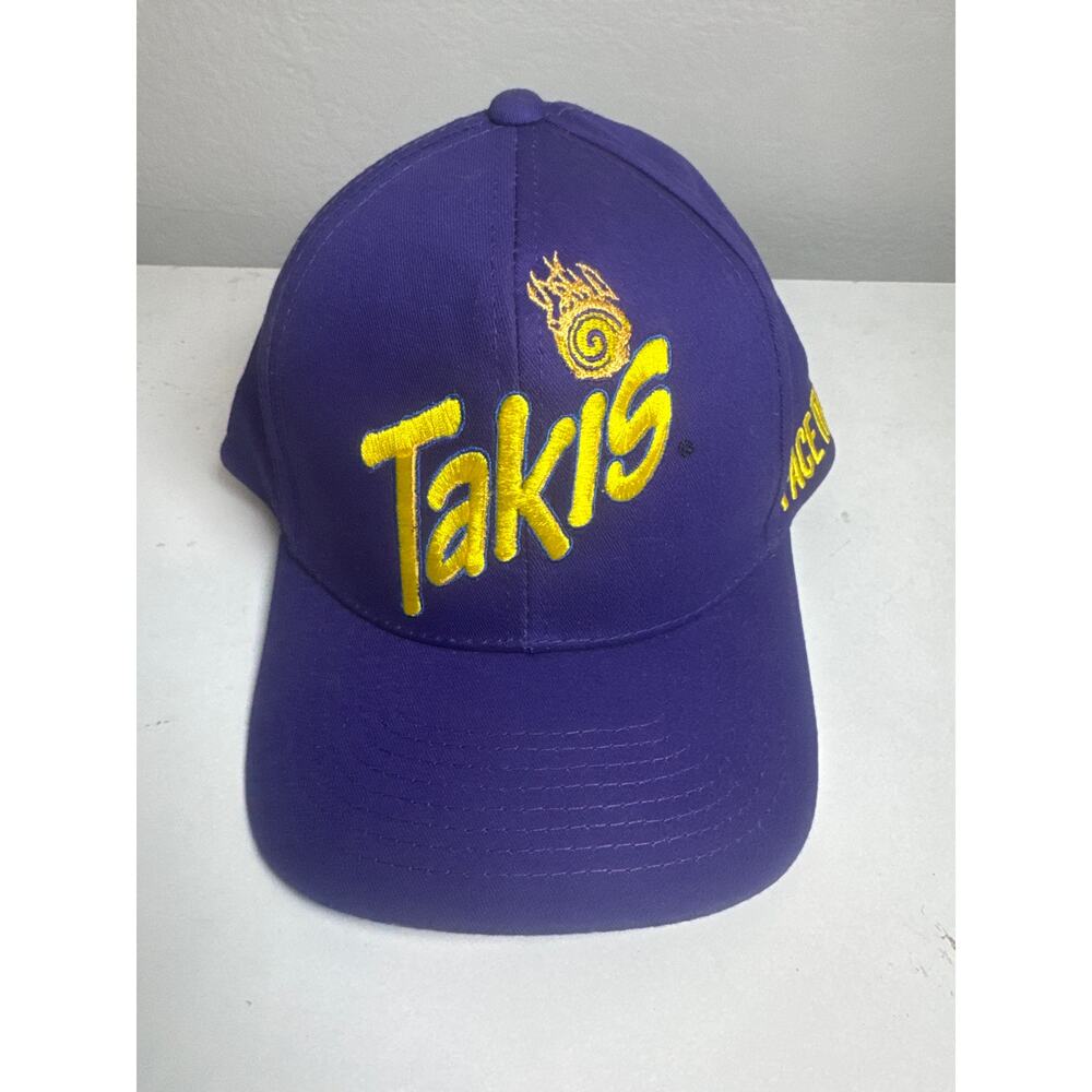 Takis Face The Intensity Purple Adjustable Hat Snapback Baseball Cap Embroidered